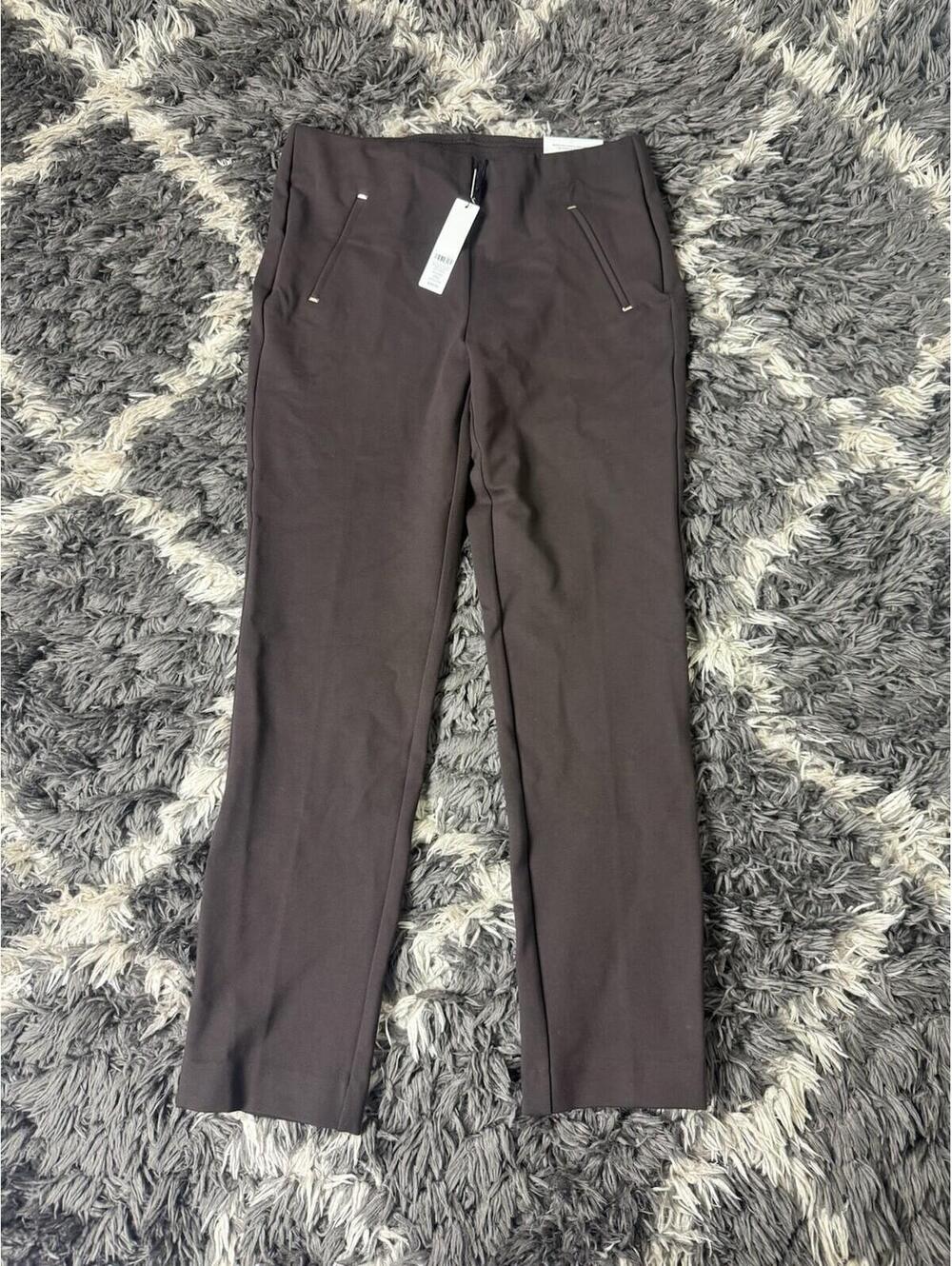 NWT Chico's Juliet Slim Leg Pants Size US 4R So Slimming Ankle Cocoa Brown $99